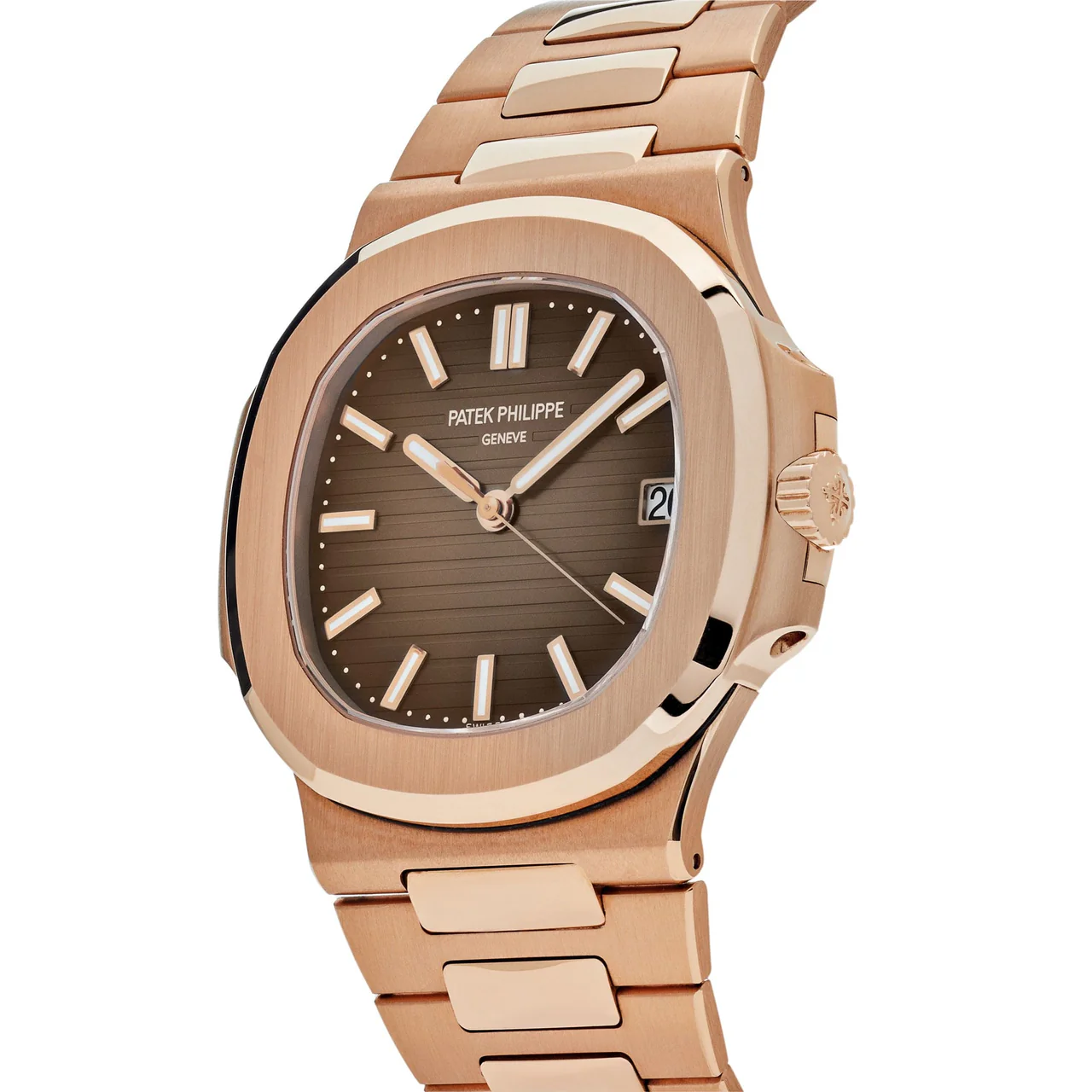Nautilus 5711/1R PPF 1:1 Best Edition Brown Textured Dial on RG Bracelet 324CS