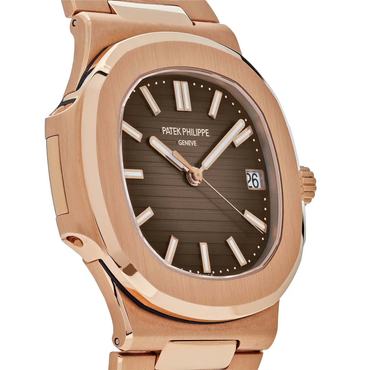 Nautilus 5711/1R PPF 1:1 Best Edition Brown Textured Dial on RG Bracelet 324CS