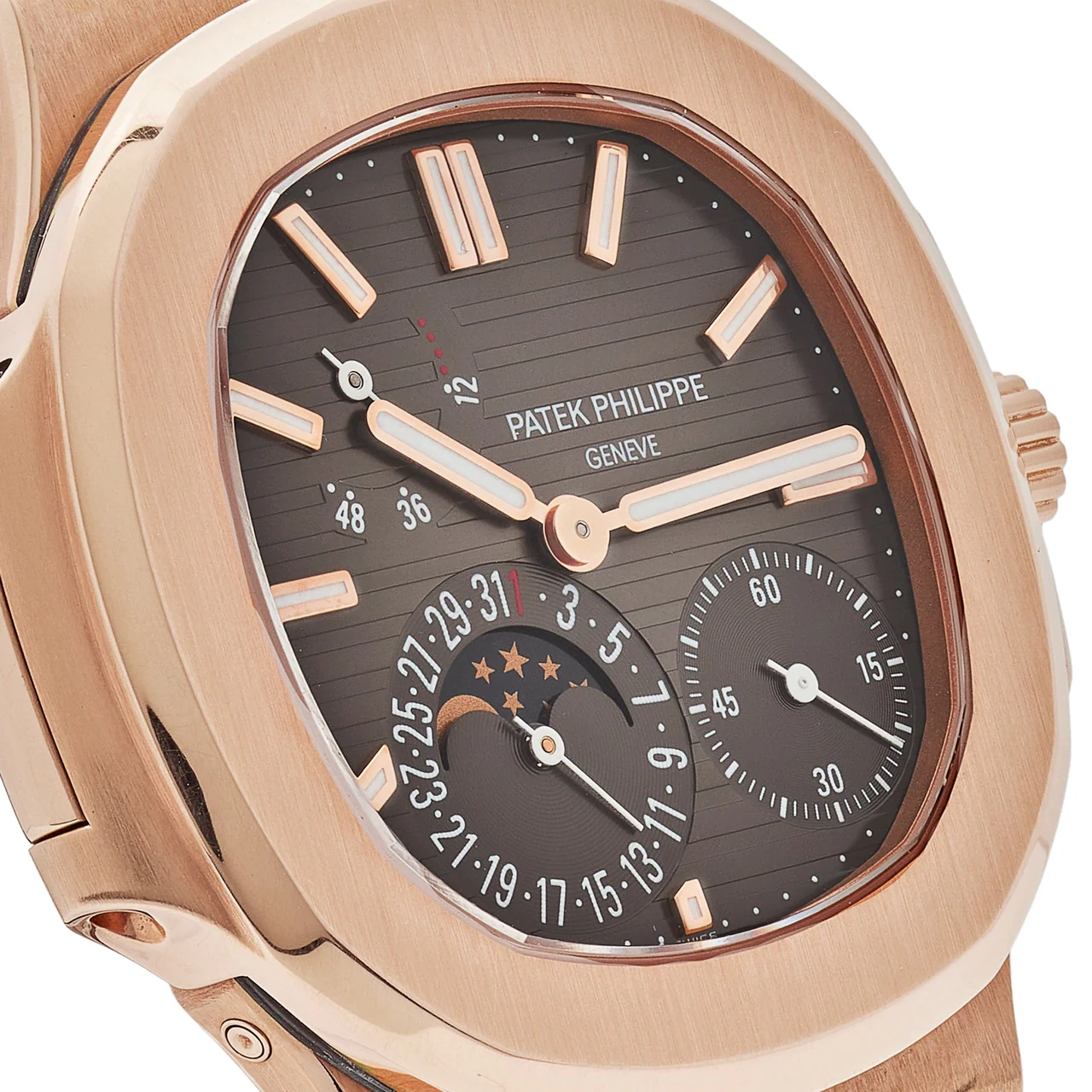 Nautilus 5712 RG ZF 1:1 Best Edition Brown Dial on Brown Leather Strap A240