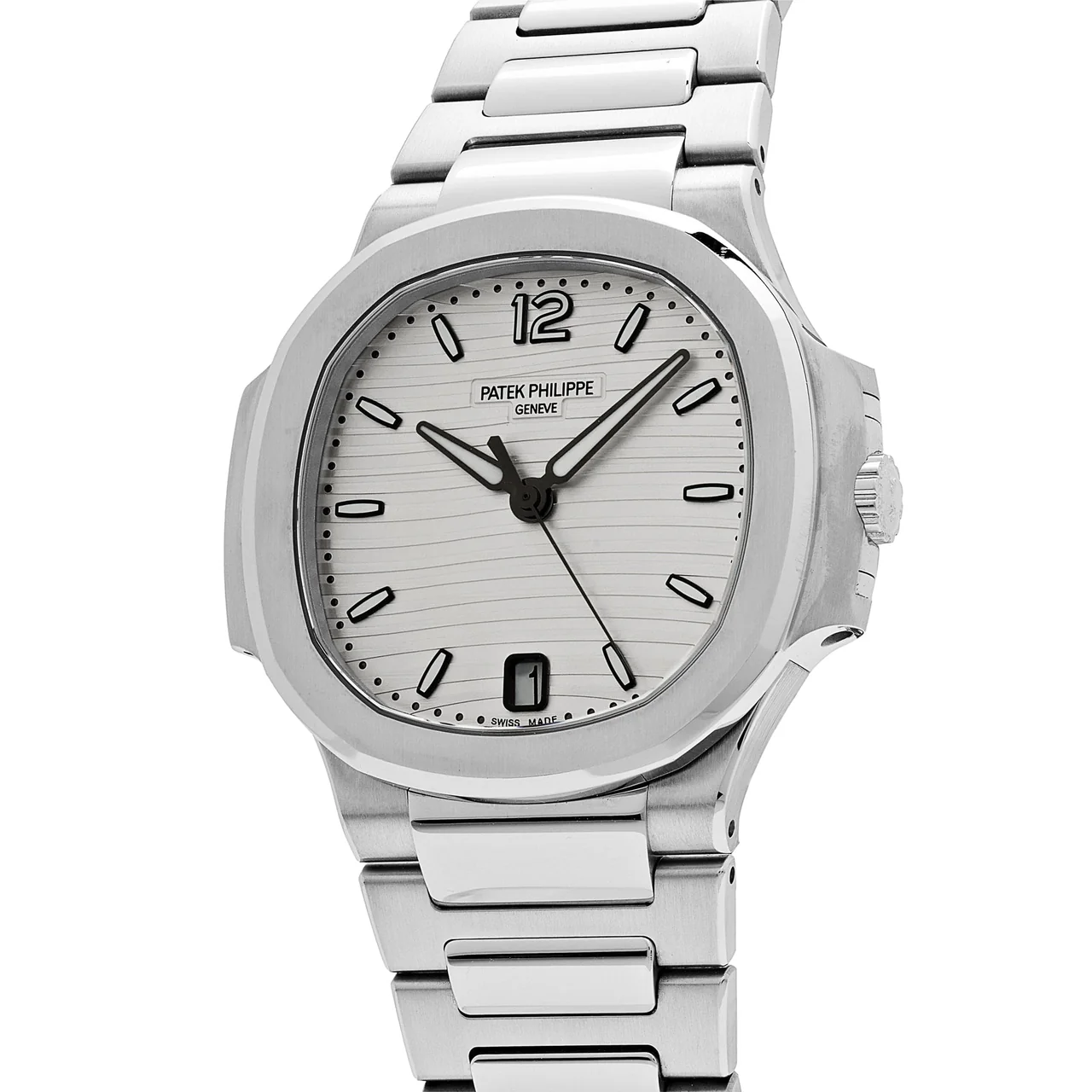 Nautilus 7118 Ladies 3KF 1:1 Best Edition White Dial on SS Bracelet A324 Super Clone
