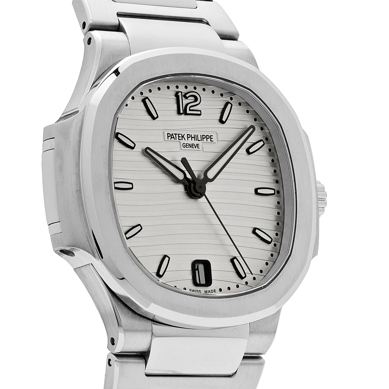 Nautilus 7118 Ladies 3KF 1:1 Best Edition White Dial on SS Bracelet A324 Super Clone