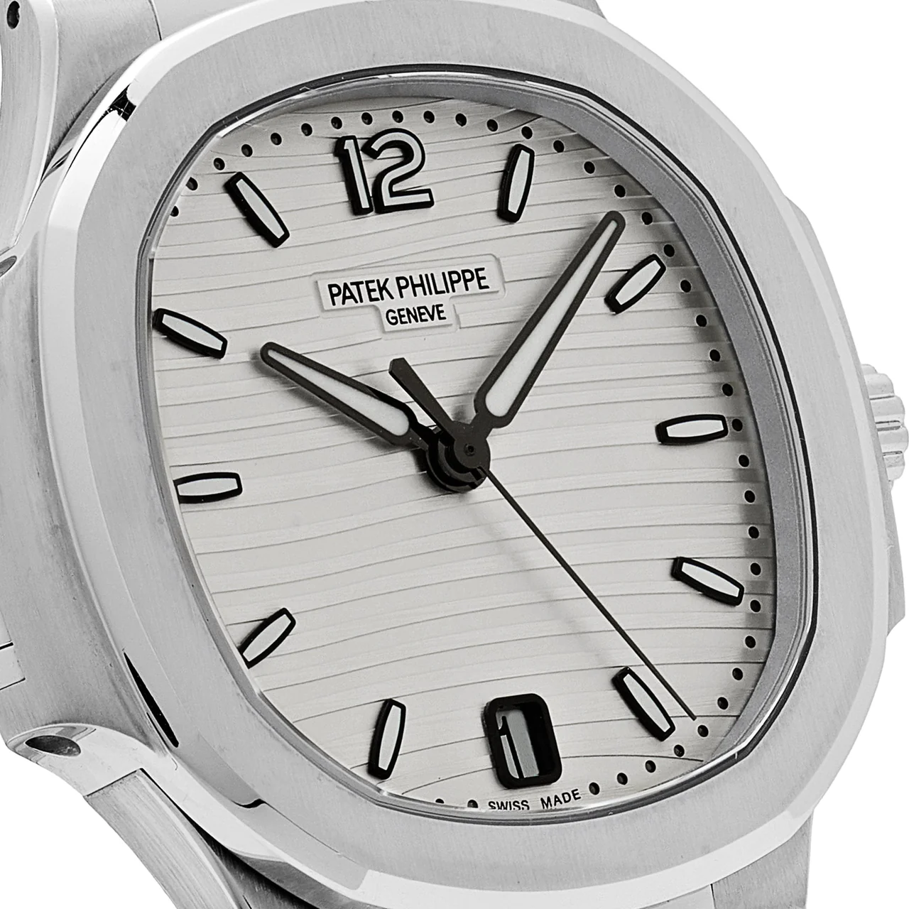 Nautilus 7118 Ladies 3KF 1:1 Best Edition White Dial on SS Bracelet A324 Super Clone