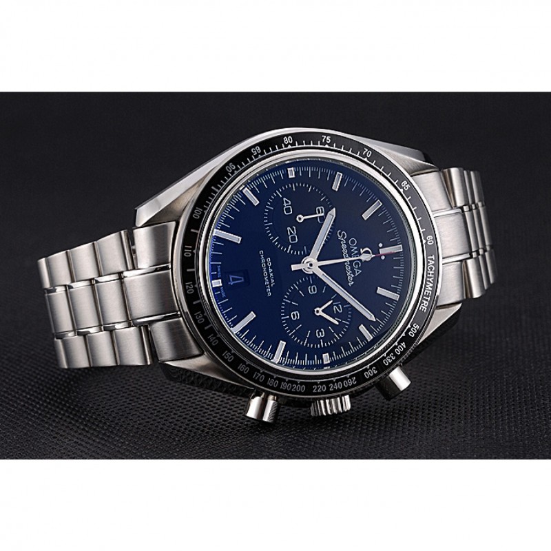 Omega Speedmaster 622801 Replica Watch, Quartz Movement, Black Dial, Stainless Steel Case & Bracelet