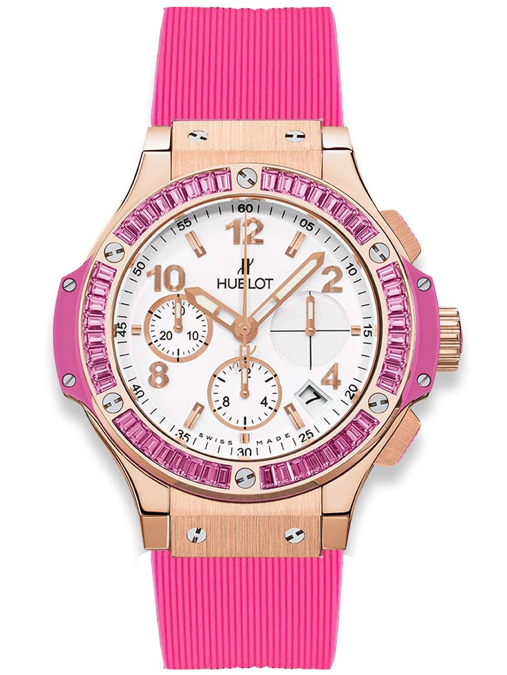 Hublot Big Bang Ladies Replica Watch, Quartz Movement, White Dial, 38mm Steel Case