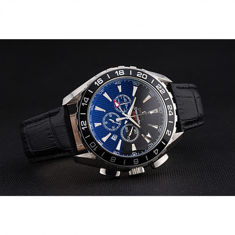 Omega Seamaster 622535 - Automatic - Black Dial - Japanese Quartz - Polished Steel - Chronograph