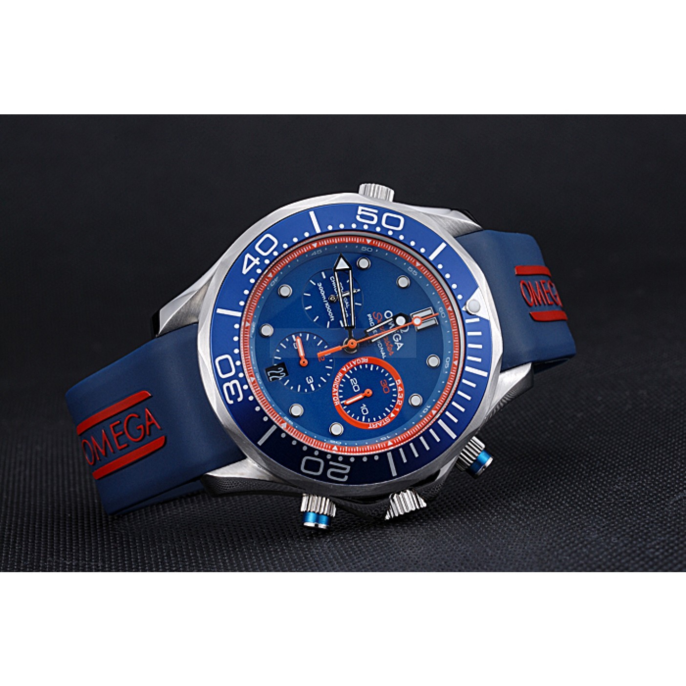 Omega Seamaster Replica Watch, Quartz Movement, Blue Dial, Stainless Steel Case 622047
