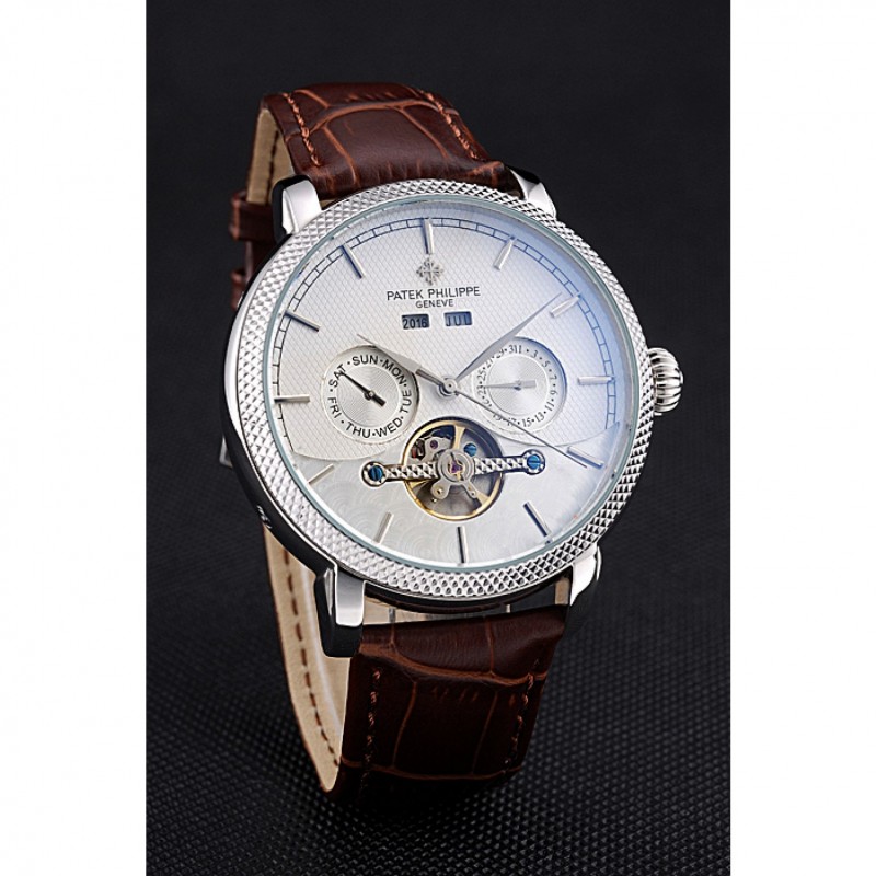 Patek Philippe DAY DATE TOURBILLON 622837 Automatic Silver Dial Steel Case, Kinetic, Japanese