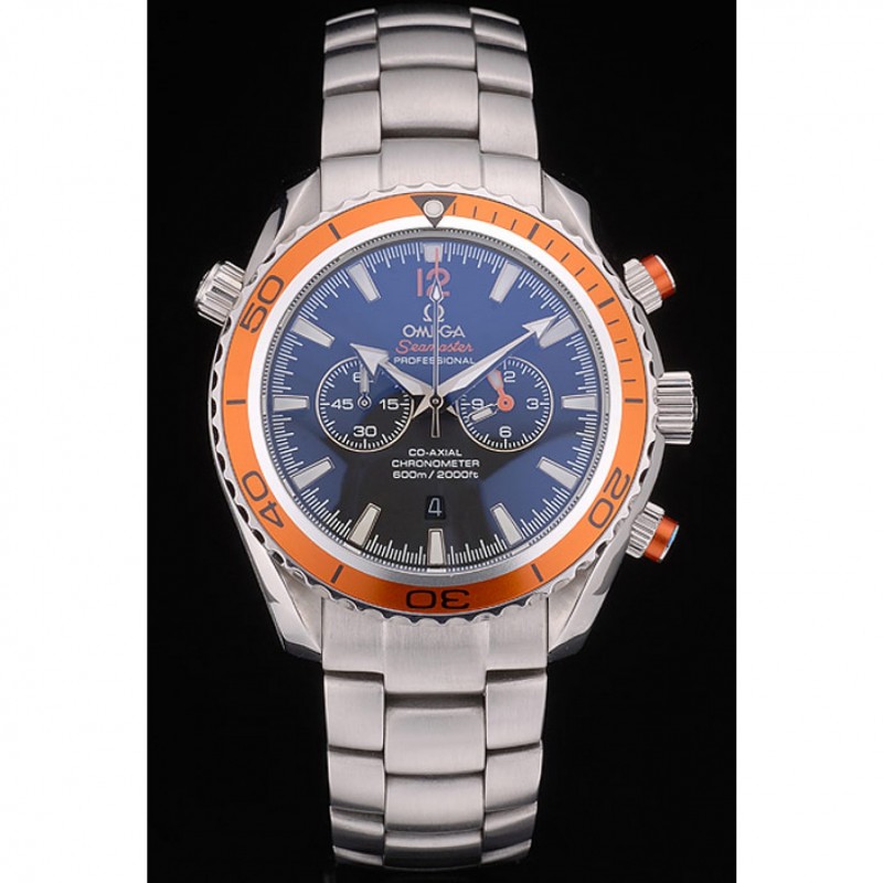 Omega Seamaster 80241 Replica Watch, Black Dial, Brushed Stainless Steel Case, Quartz Movement