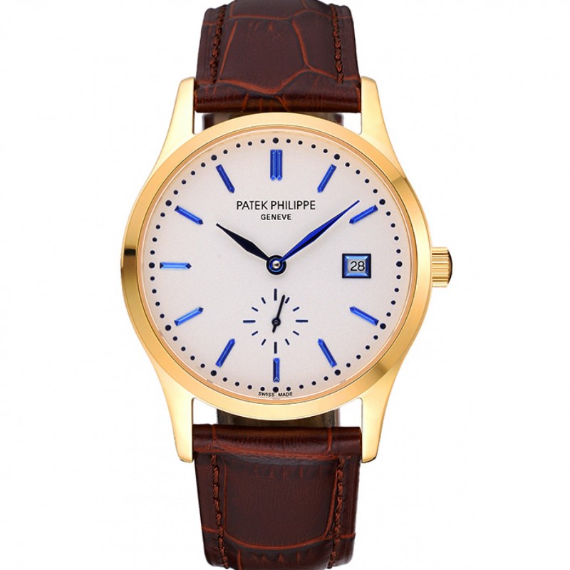 Patek Philippe Calatrava 622844 Replica Watch Automatic Movement 18K Yellow Gold Plated Case
