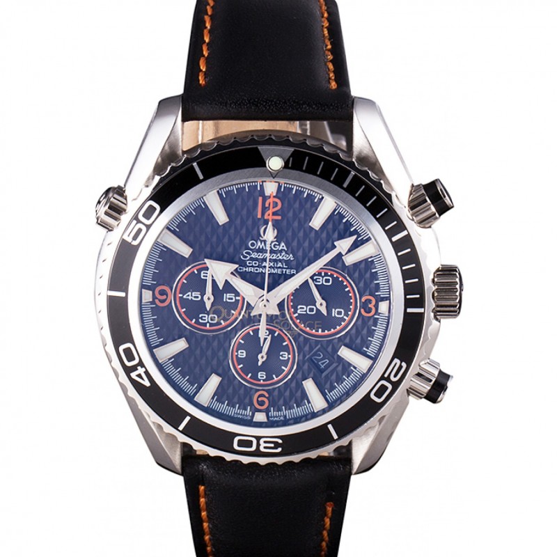 Omega Seamaster 98101 Replica Watch - Black Dial, Brushed Stainless Steel Case & Bracelet, Men's