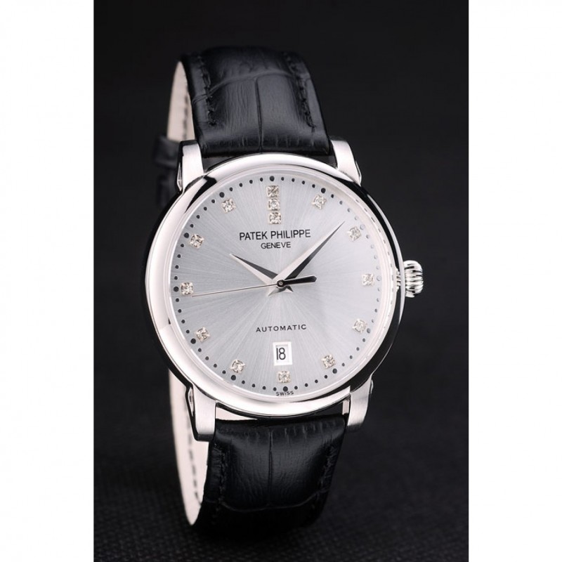 Patek Philippe Calatrava 7659 Replica Watch, Automatic Movement, Silver Dial, Stainless Steel Case