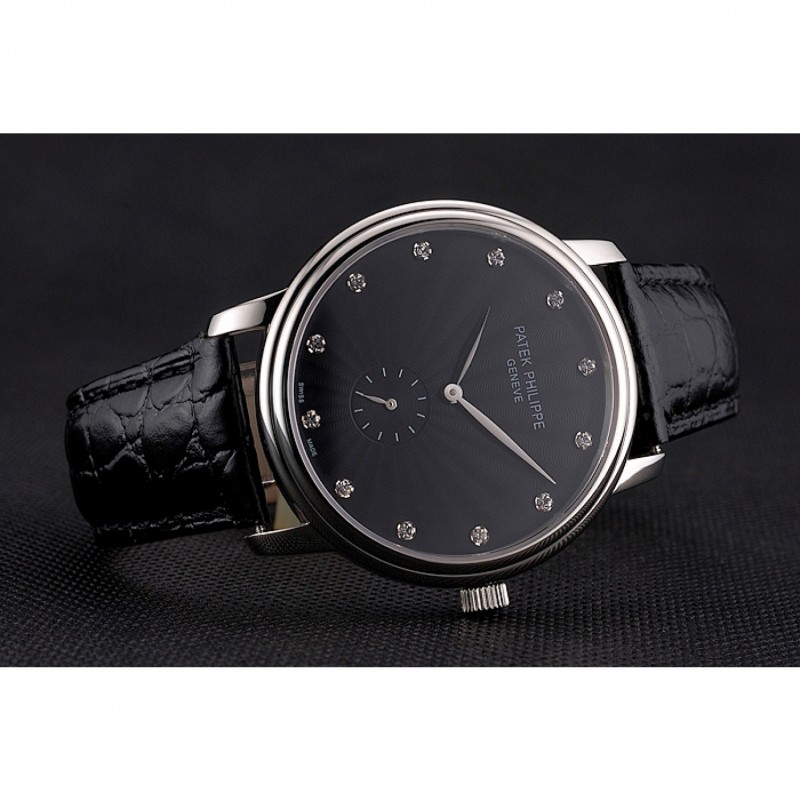 Patek Philippe Calatrava - Quartz - Japanese - 47x41mm - Black - Men's Replica Watch