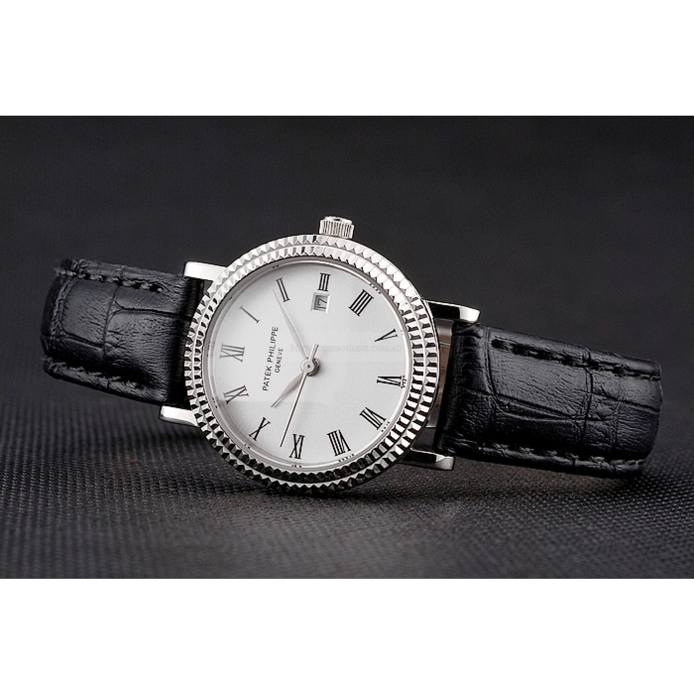 Patek Philippe Calatrava Replica Watch, Automatic Movement, Silver Dial, Steel Case, 33mm White