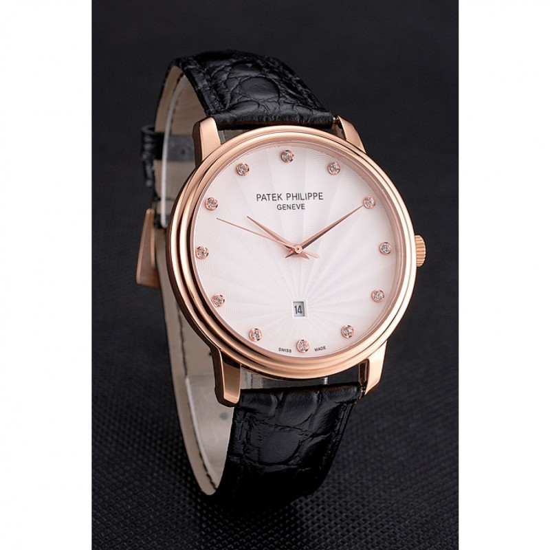 Patek Philippe Calatrava 15202ST.OO.1240ST.01 | Quartz | 18k Rose-Gold Plated | Replica Watch