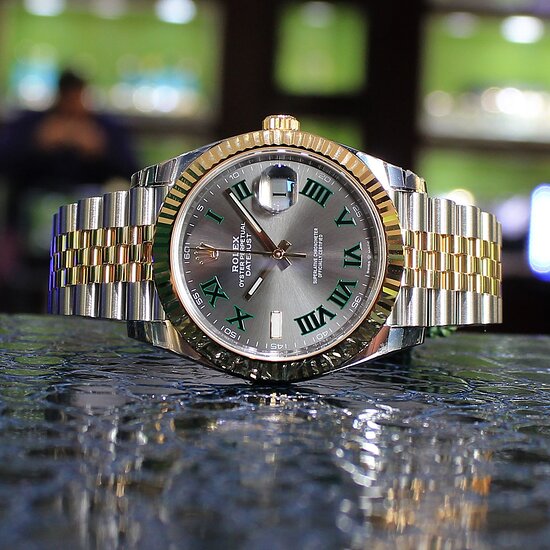 DateJust 36mm 126233 Clean 1:1 Best Edition 904L Steel Gray Dial Green Roman on SS/YG Jubilee Bracelet VR3235