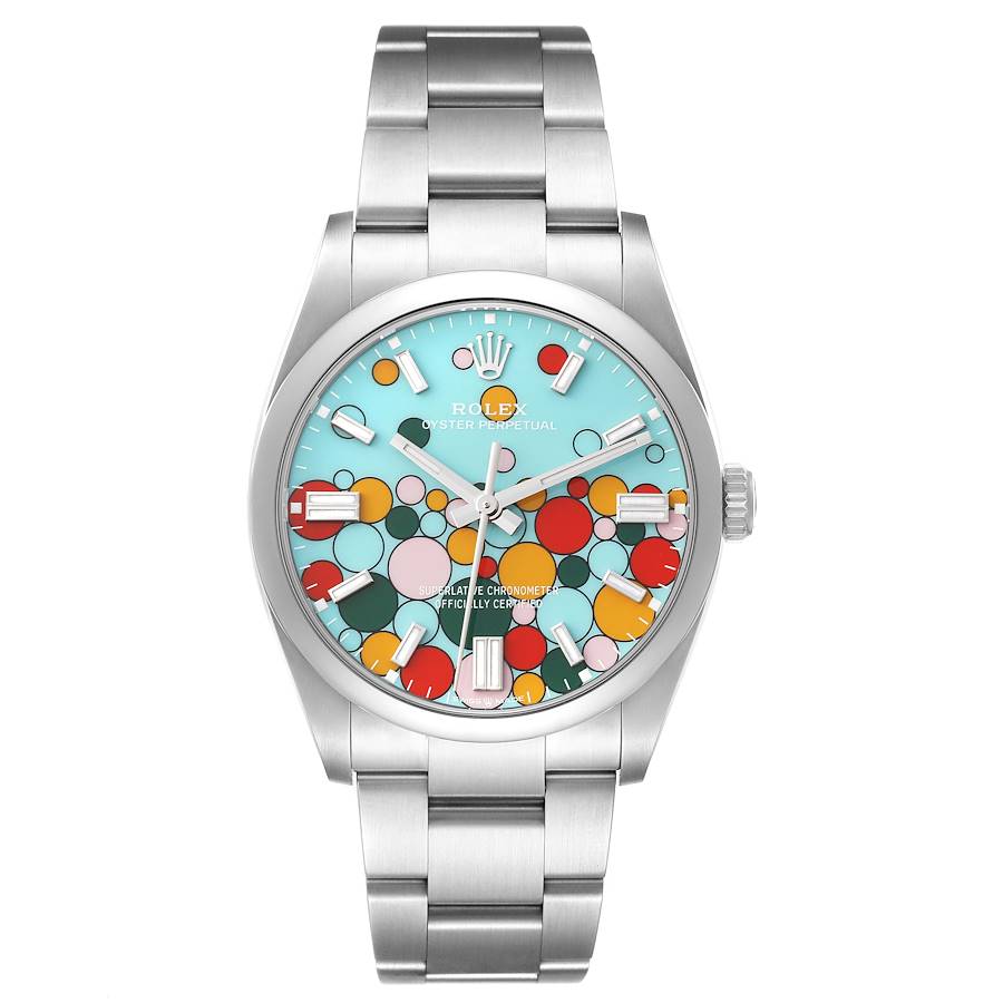 Oyster Perpetual 126000 36mm VSF 1:1 Best Edition Celebration Bubbles Dial on SS Bracelet VS3235