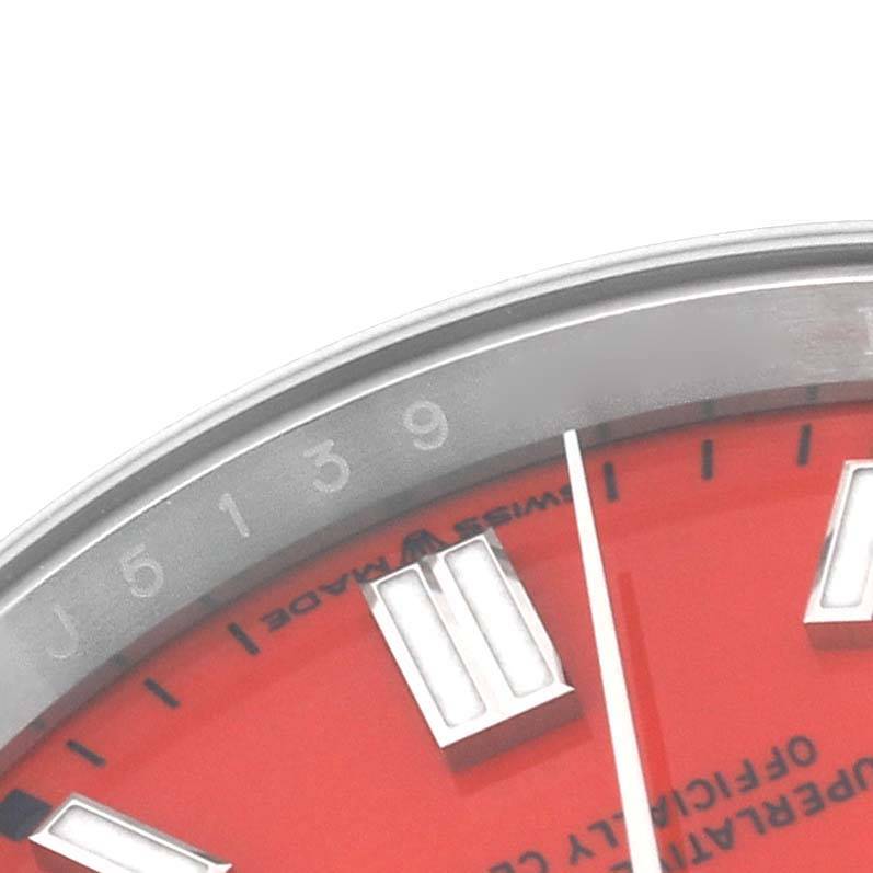 Oyster Perpetual 36mm 126000 Clean 1:1 Best Edition 904L Steel Red Dial on SS Bracelet VR3230