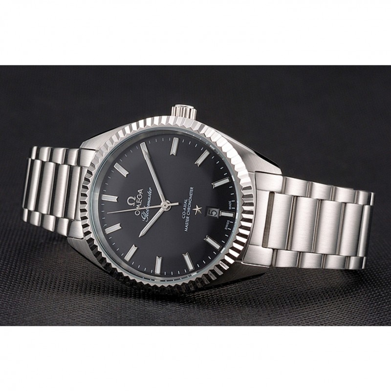 -OMEGA-GLOBEMASTER-CONSTELLATION-QUARTZ-WATCH-47X39MM-SILVER-BLACK-DIAL