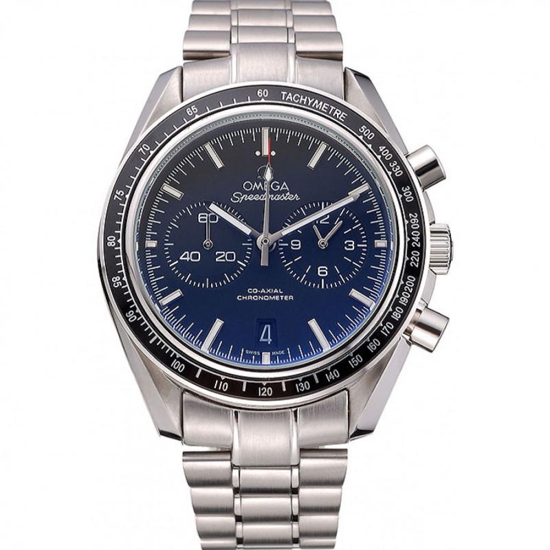Omega Speedmaster 622801 Replica Watch, Quartz Movement, Black Dial, Stainless Steel Case & Bracelet