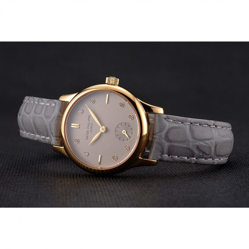 Patek Philippe Calatrava Replica Watch, Quartz Movement, 18K Yellow Gold Case, Model