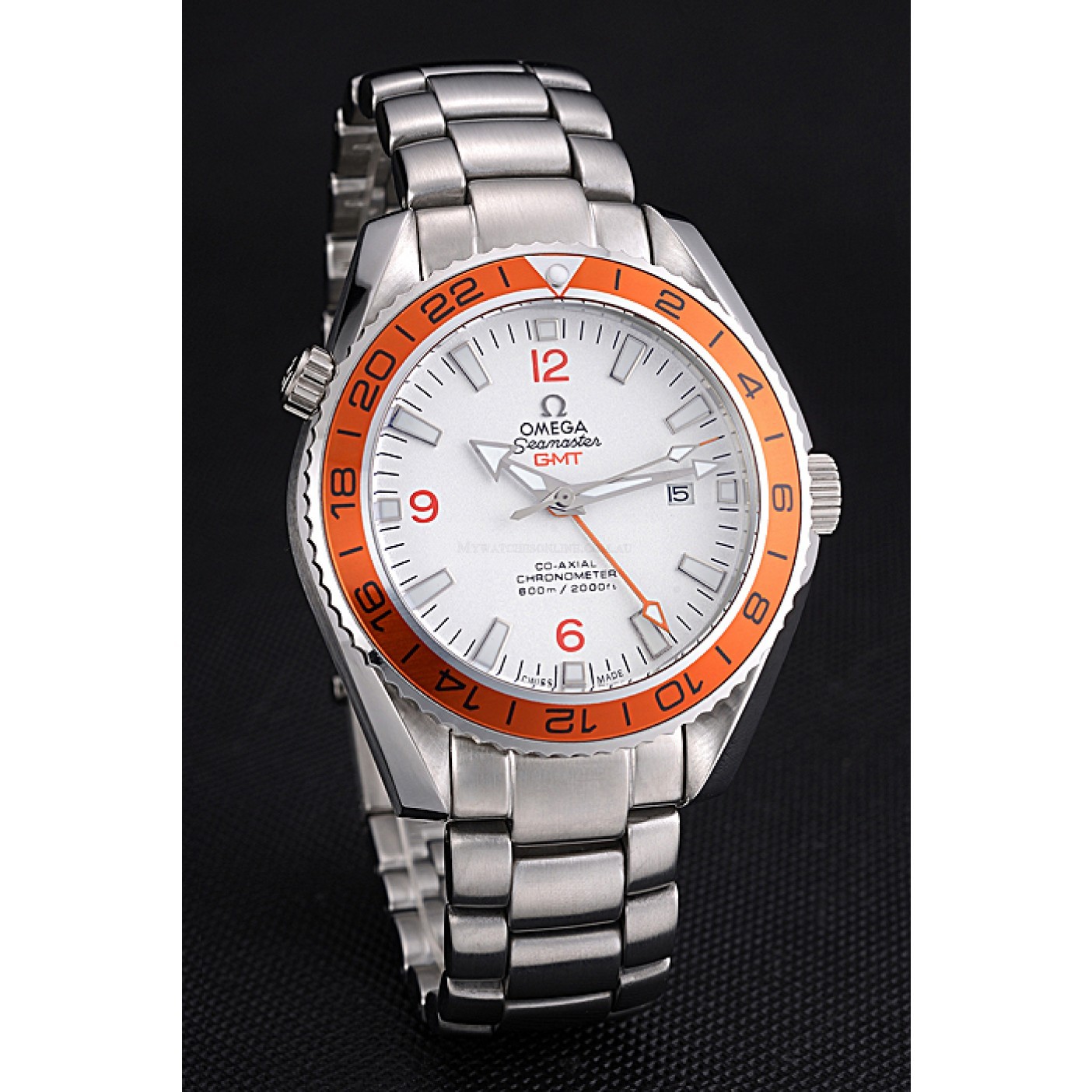 -OMEGA-SEAMASTER-GMT-622718 - Automatic Replica Watch - White Dial - Japanese Movement
