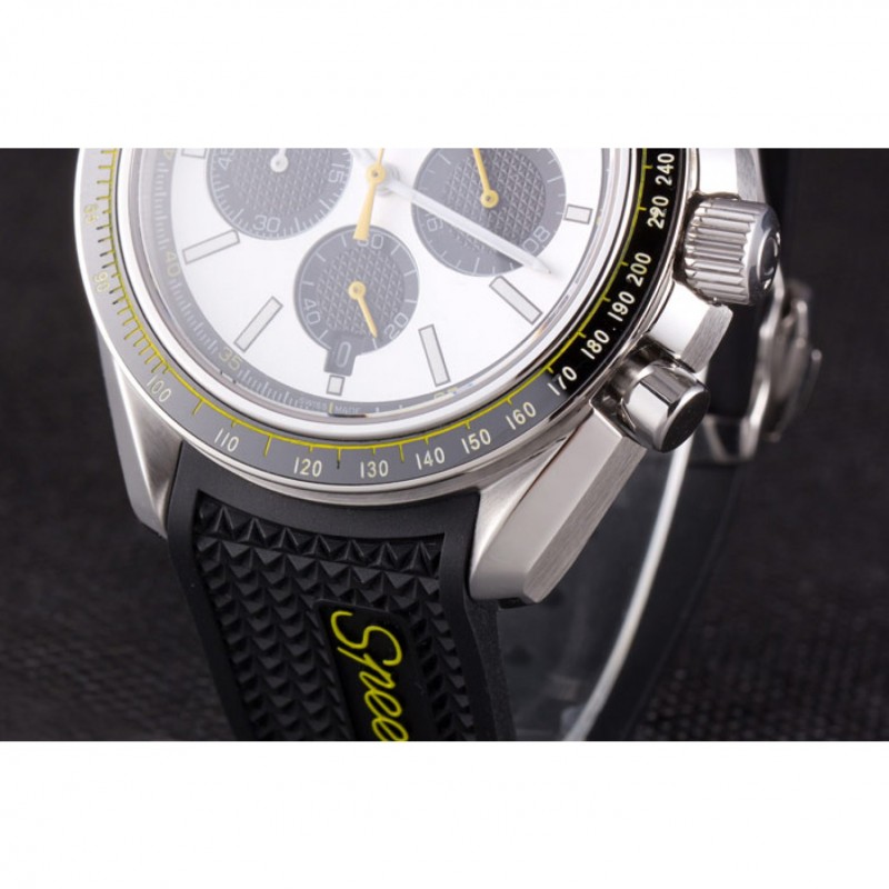 Omega Speedmaster 801422 Quartz Automatic Silver Dial Men's Watch Replica