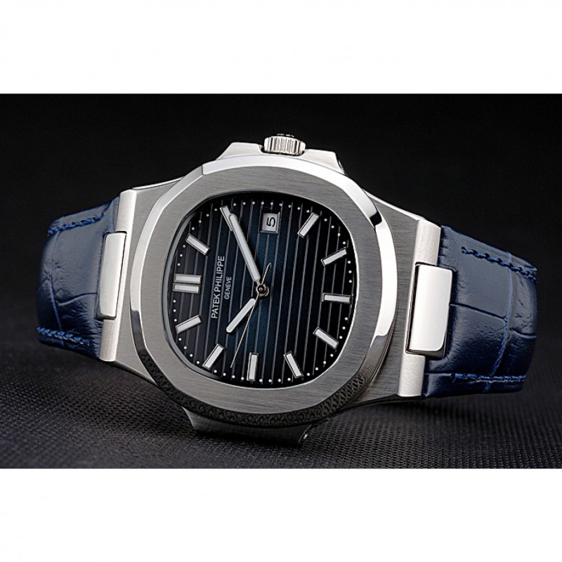 Patek Philippe NAUTILUS Automatic Replica Watch, Japanese Movement, Silver Dial, Steel Case