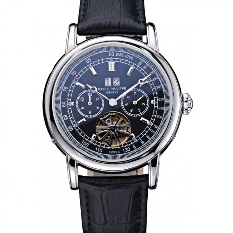 Patek Philippe Geneve Grand Complications 622155 Replica Watch, Automatic Movement, Black Dial