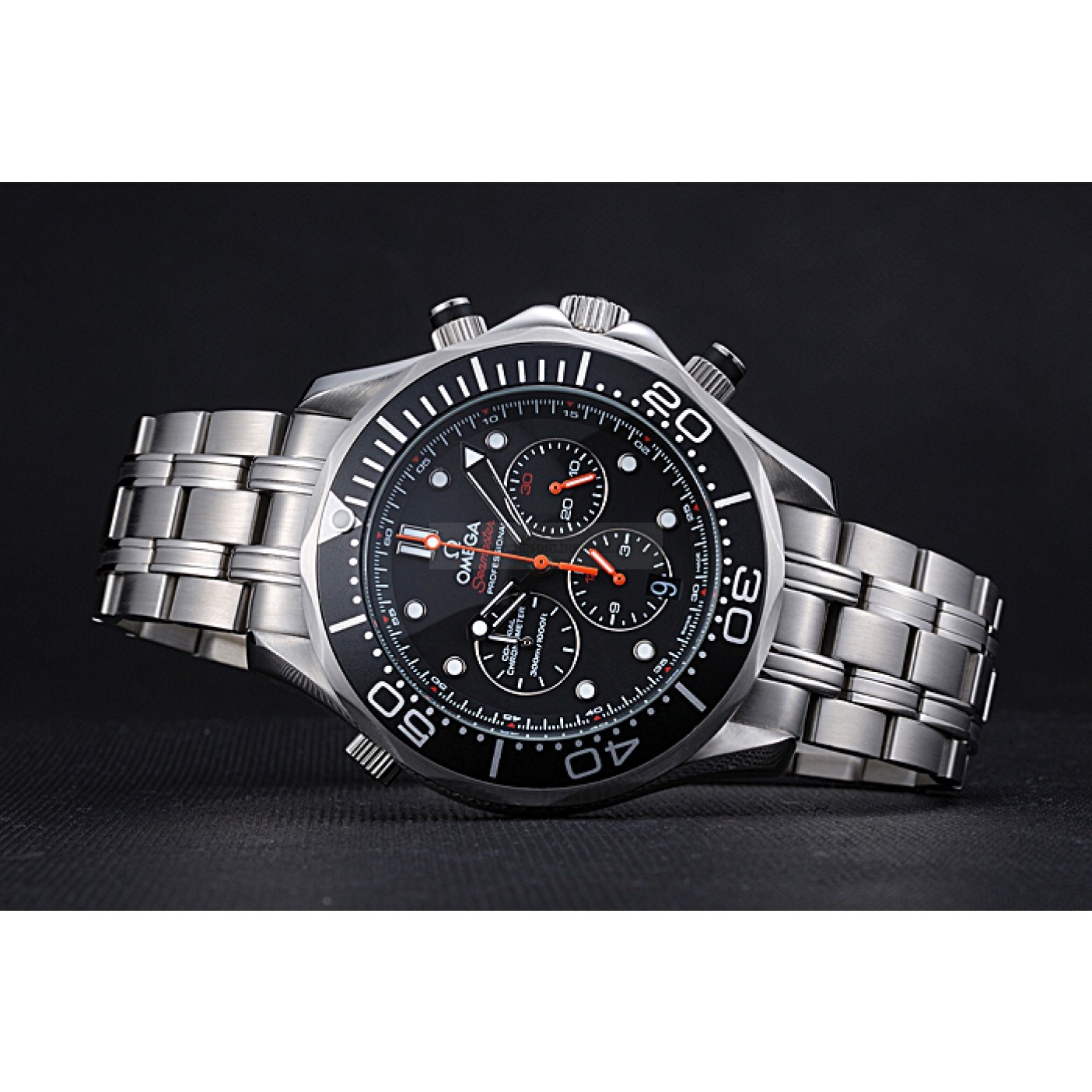 Omega Seamaster - 622059 Quartz - Japanese Movement - Stainless Steel Case - Black Ceramic Bezel