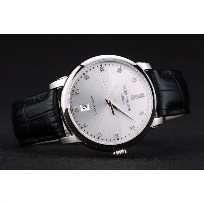 Patek Philippe Calatrava 7659 Replica Watch, Automatic Movement, Silver Dial, Stainless Steel Case