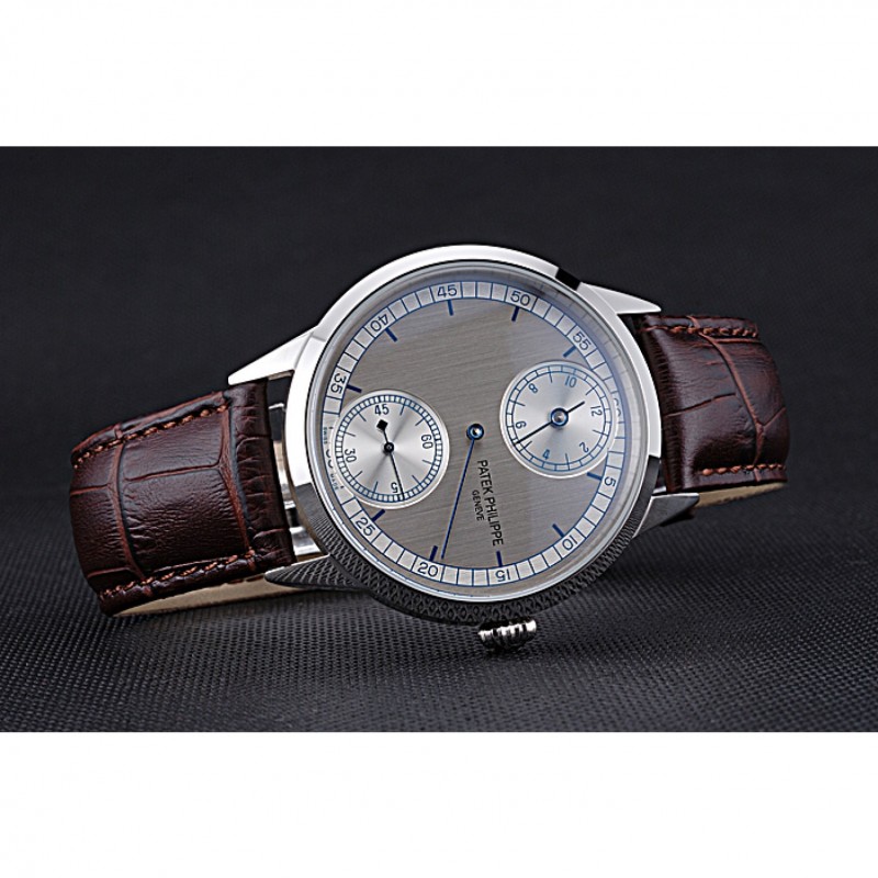 Patek Philippe Complications 622147 Replica Watch, Automatic Kinetic, Silver Dial, Polished SS