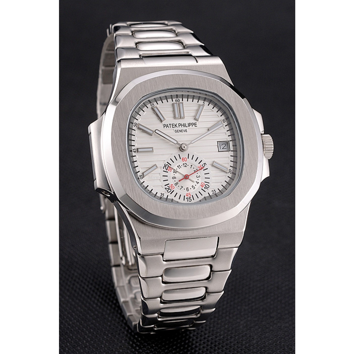 Patek Philippe Nautilus Replica Watch, Automatic Movement, Japanese Quality, Brushed Steel Case