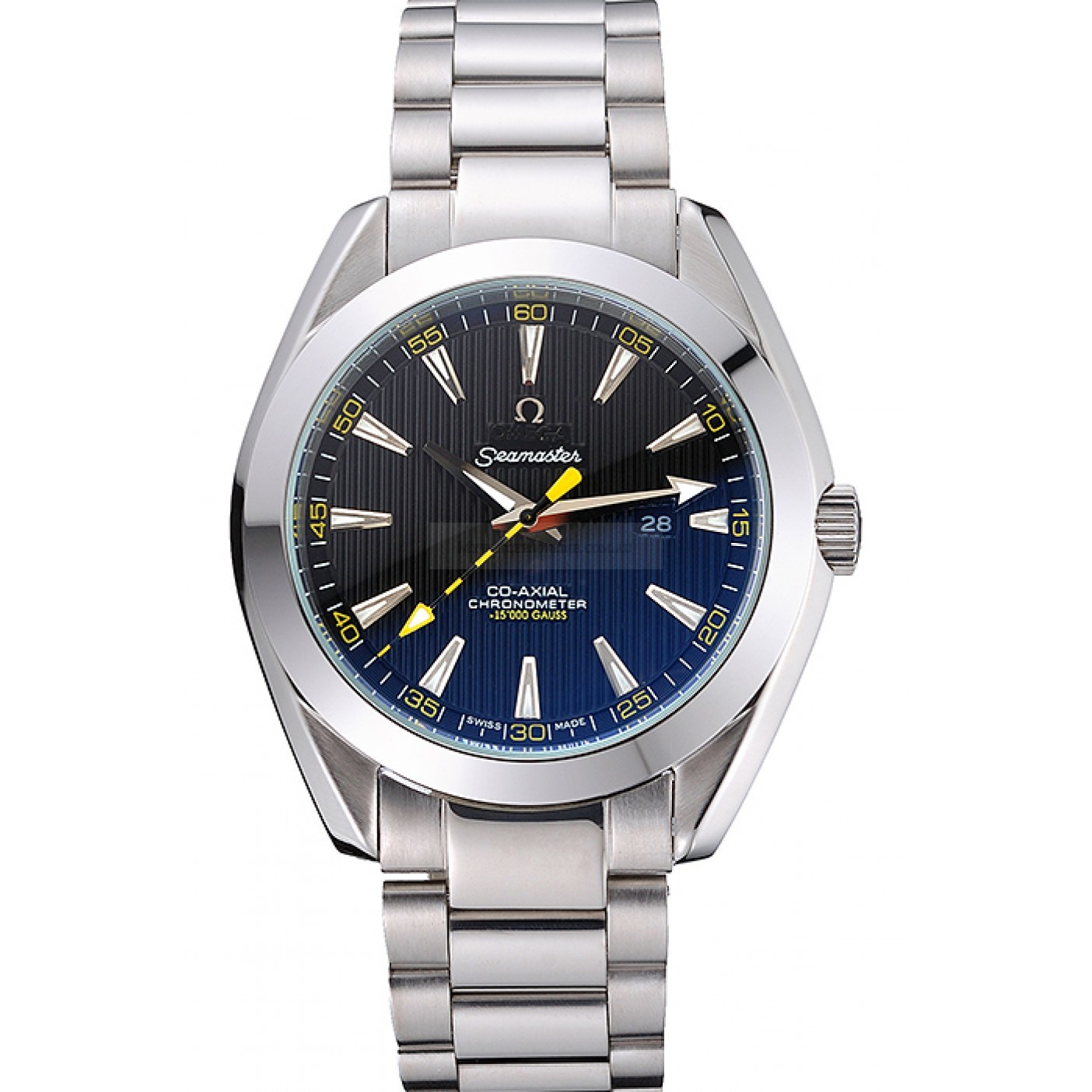 Omega Seamaster 622524 Automatic Kinetic, Black Dial, Polished SS Case Replica Watch