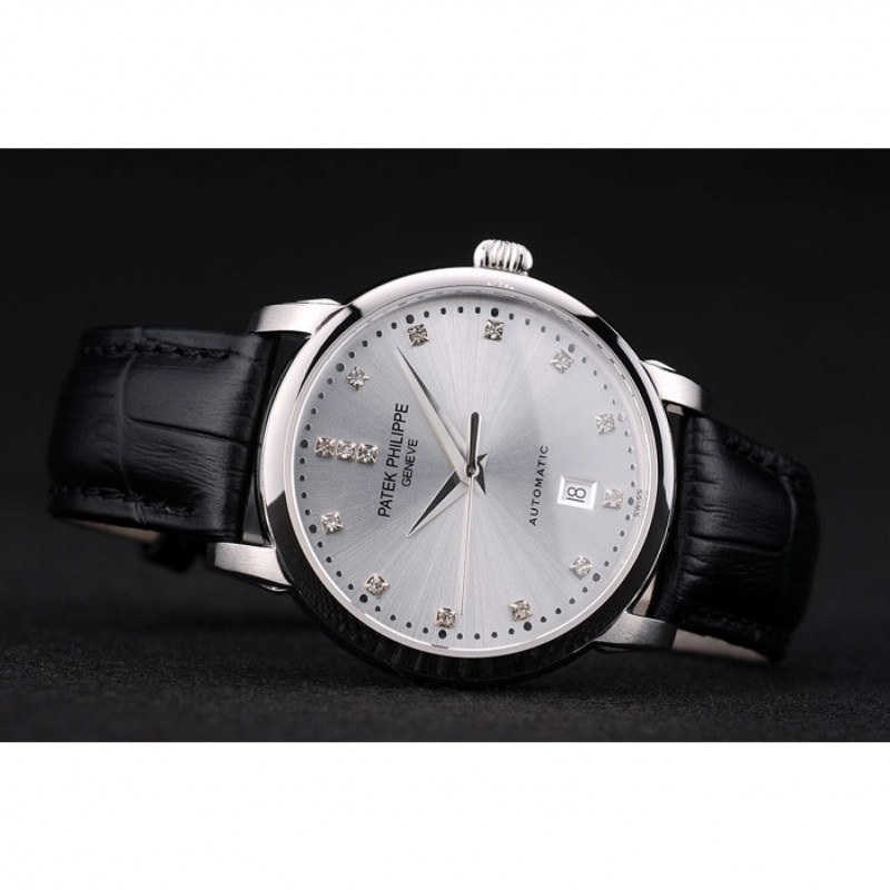 Patek Philippe Calatrava 7659 Replica Watch, Automatic Movement, Silver Dial, Stainless Steel Case