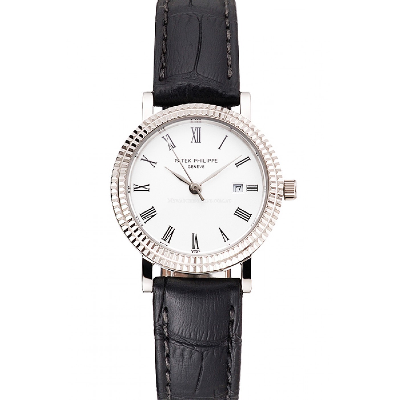 Patek Philippe Calatrava Replica Watch, Automatic Movement, Silver Dial, Steel Case, 33mm White