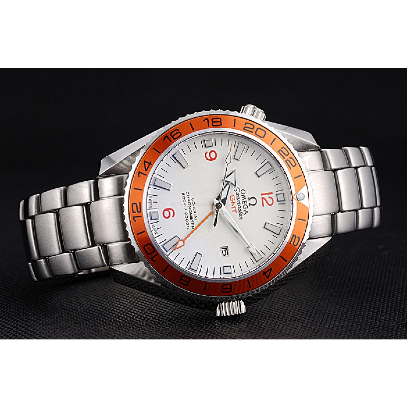 -OMEGA-SEAMASTER-GMT-622718 - Automatic Replica Watch - White Dial - Japanese Movement