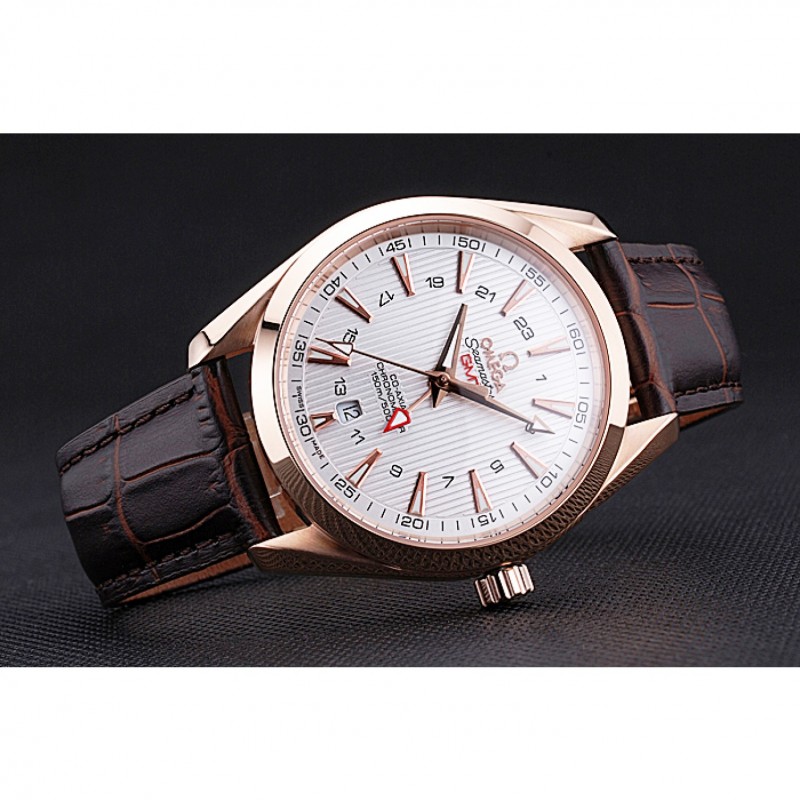 Omega Seamaster 622400 Replica Watch, Automatic Movement, 18k Yellow Gold Plated, White Dial