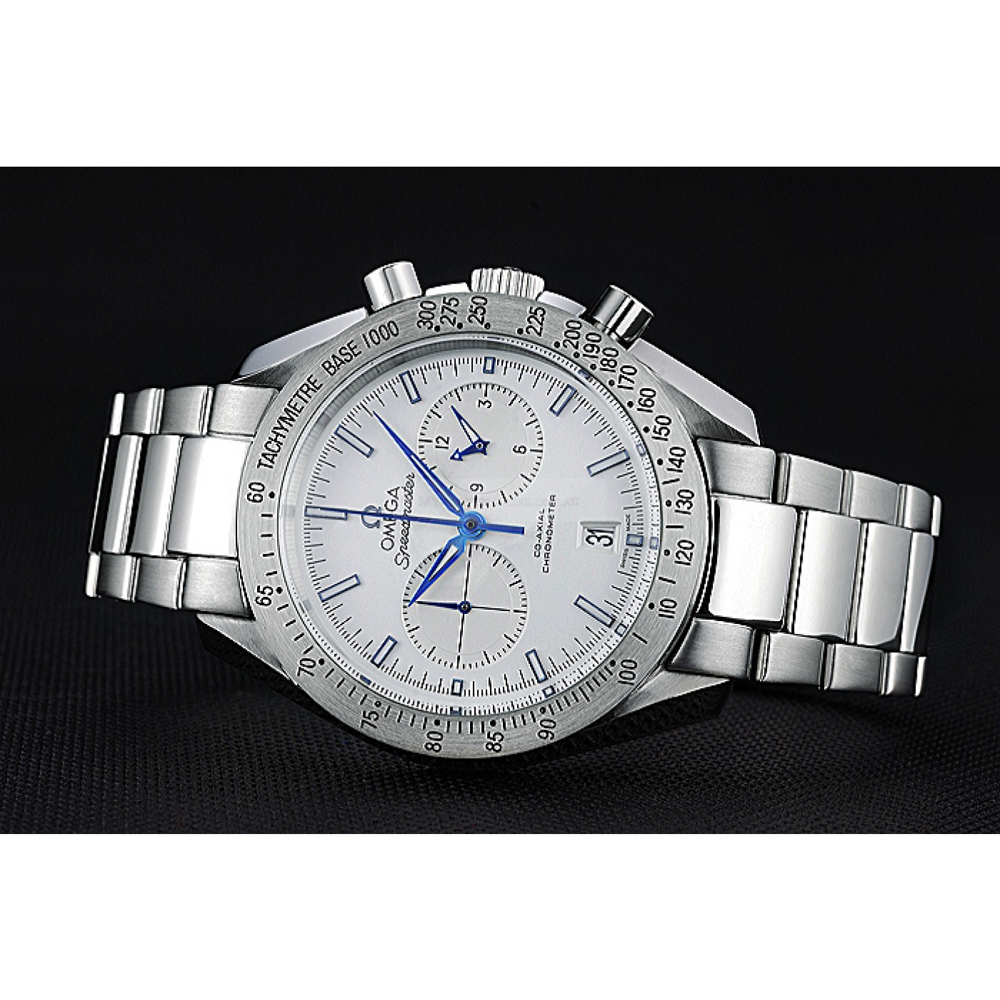 Omega Speedmaster Replica Watch, Quartz Movement, White Dial, Stainless Steel Case, 622798 Model
