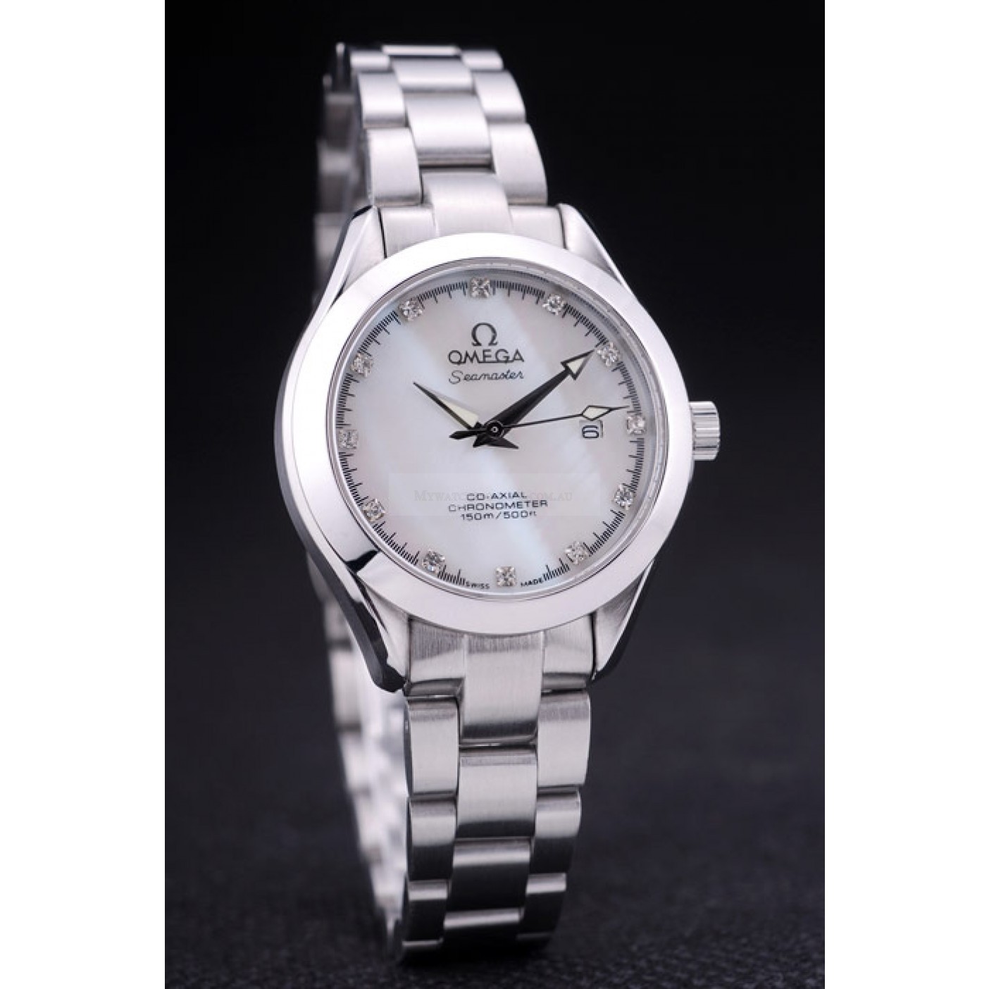 Omega Seamaster OM150 | Quartz Battery | Japanese Quality | Brushed Stainless Steel Case | Replica