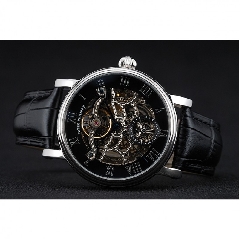 Patek Philippe Grand Complications 1453812 Replica Watch, Automatic, Black Dial, Sapphire Crystal