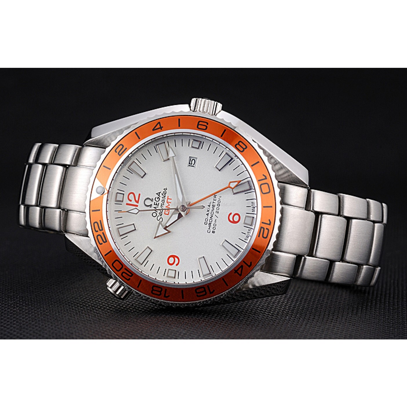 -OMEGA-SEAMASTER-GMT-622718 - Automatic Replica Watch - White Dial - Japanese Movement