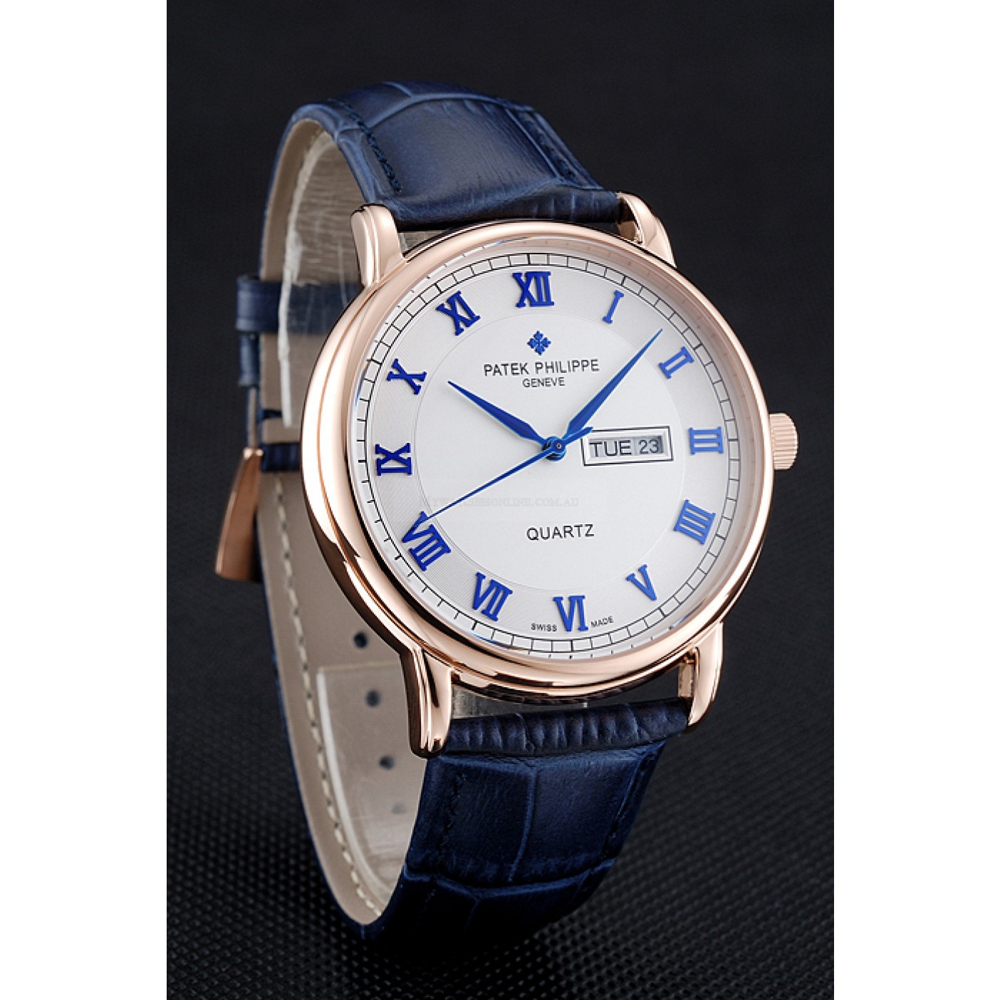Patek Philippe Calatrava 1454056 Replica Watch, Men's Quartz, White Dial, Leather Band