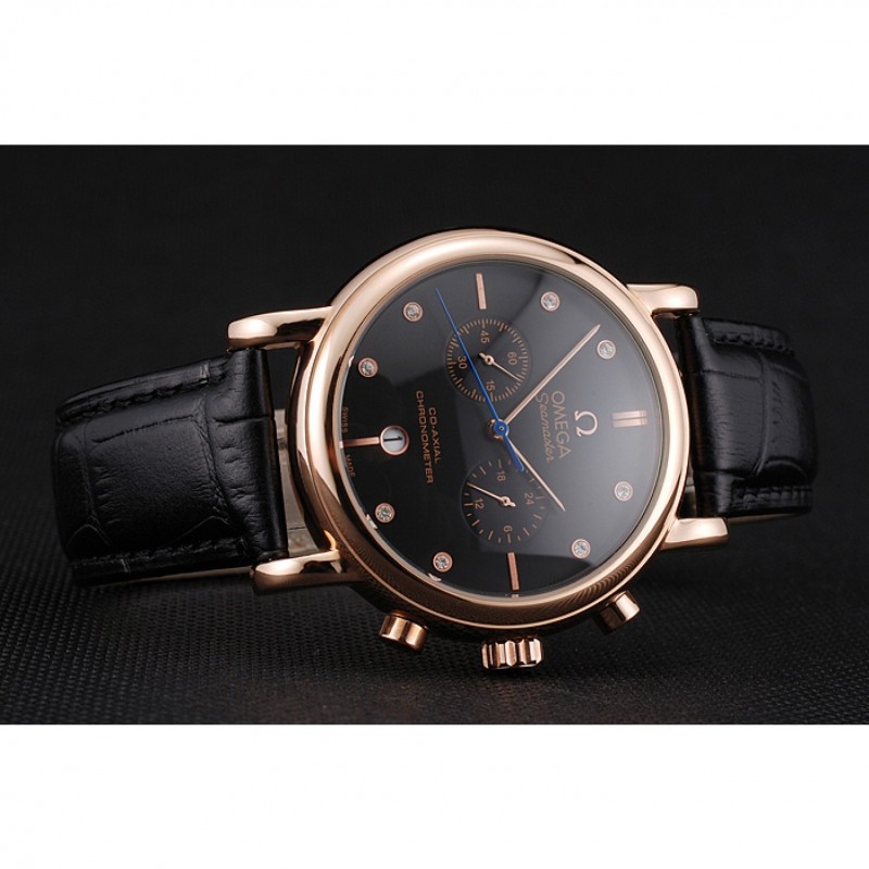 Omega Seamaster | 15202ST.OO.1240ST.01 | Automatic | 18k Rose-Gold Plated Case | Black Dial | Men's