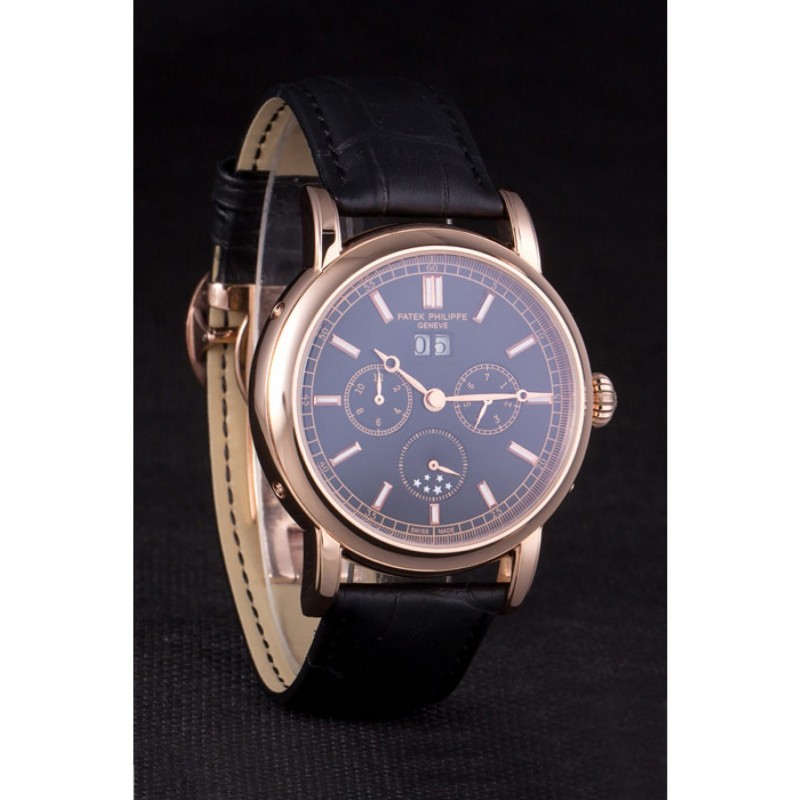 Patek Philippe Grand Complications 80292 Replica Watch, Automatic Movement, 18k Rose-Gold Plated