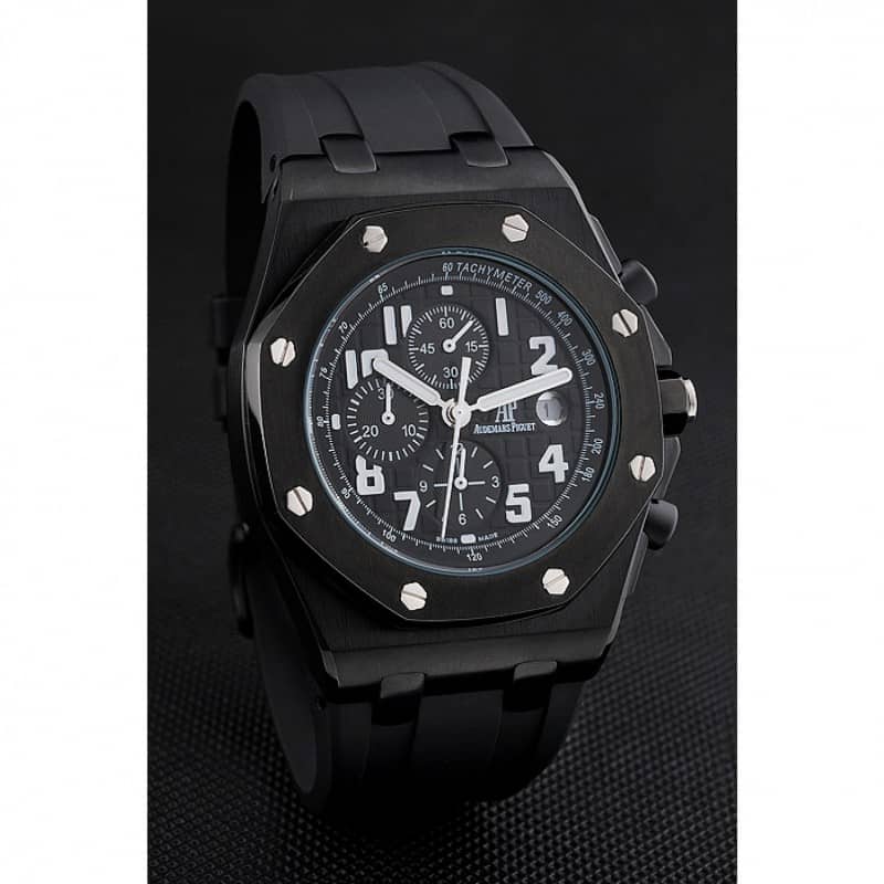 -AP170-AP-RO-Offshore Quartz Replica Watch - Black Dial - Men