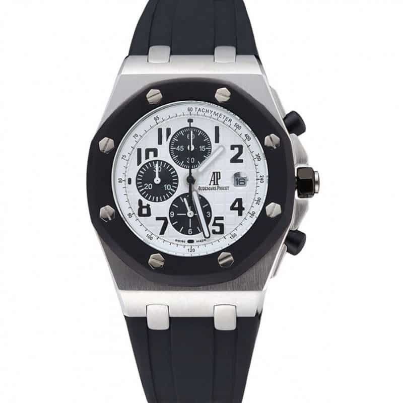Audemars Piguet RO Offshore 3271 - Japanese Quartz - Brushed Steel - Chrono - Black Dial Watch