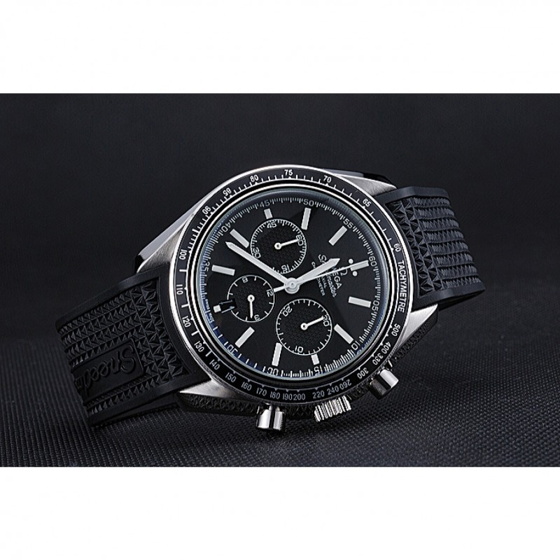 Omega Speedmaster 622042 Quartz Replica Watch, Automatic, Black Dial, Brushed Stainless Steel Case